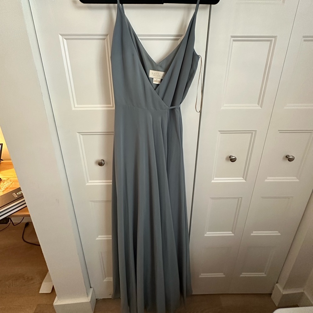 Jenny Yoo James Bridesmaid Dress in Mayan Blue (Size 4)